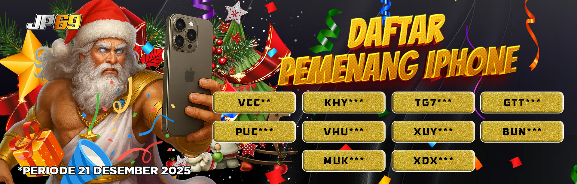 PEMENANG IPHONE MINGGU 21 DESEMBER 2025